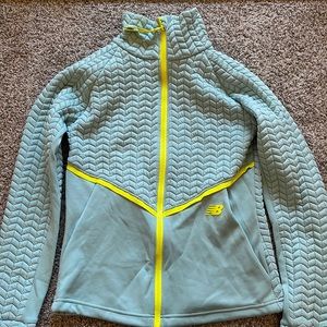 New Balance Running Jacket, Cozy with thumb holes for cold weather runs